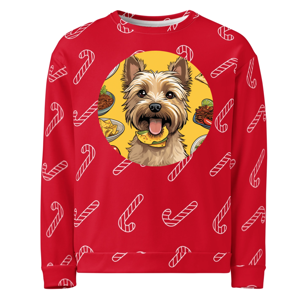 PugMug Custom Cairn Terrier Ugly Christmas Sweatshirt