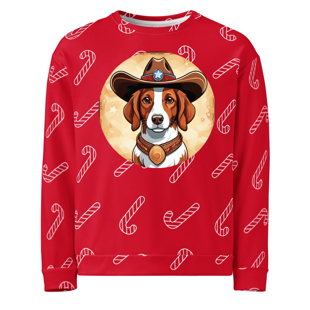 PugMug Custom Brittany Dog Ugly Christmas Sweatshirt