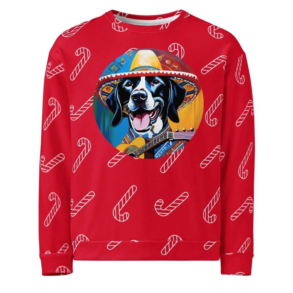 PugMug Custom Pointer Dog Ugly Christmas Sweatshirt