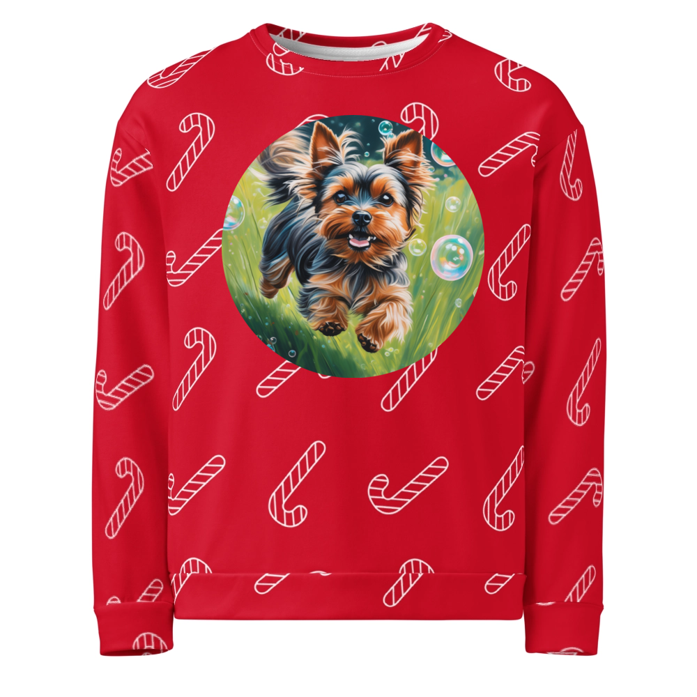 PugMug Custom Yorkshire Terrier Ugly Christmas Sweatshirt