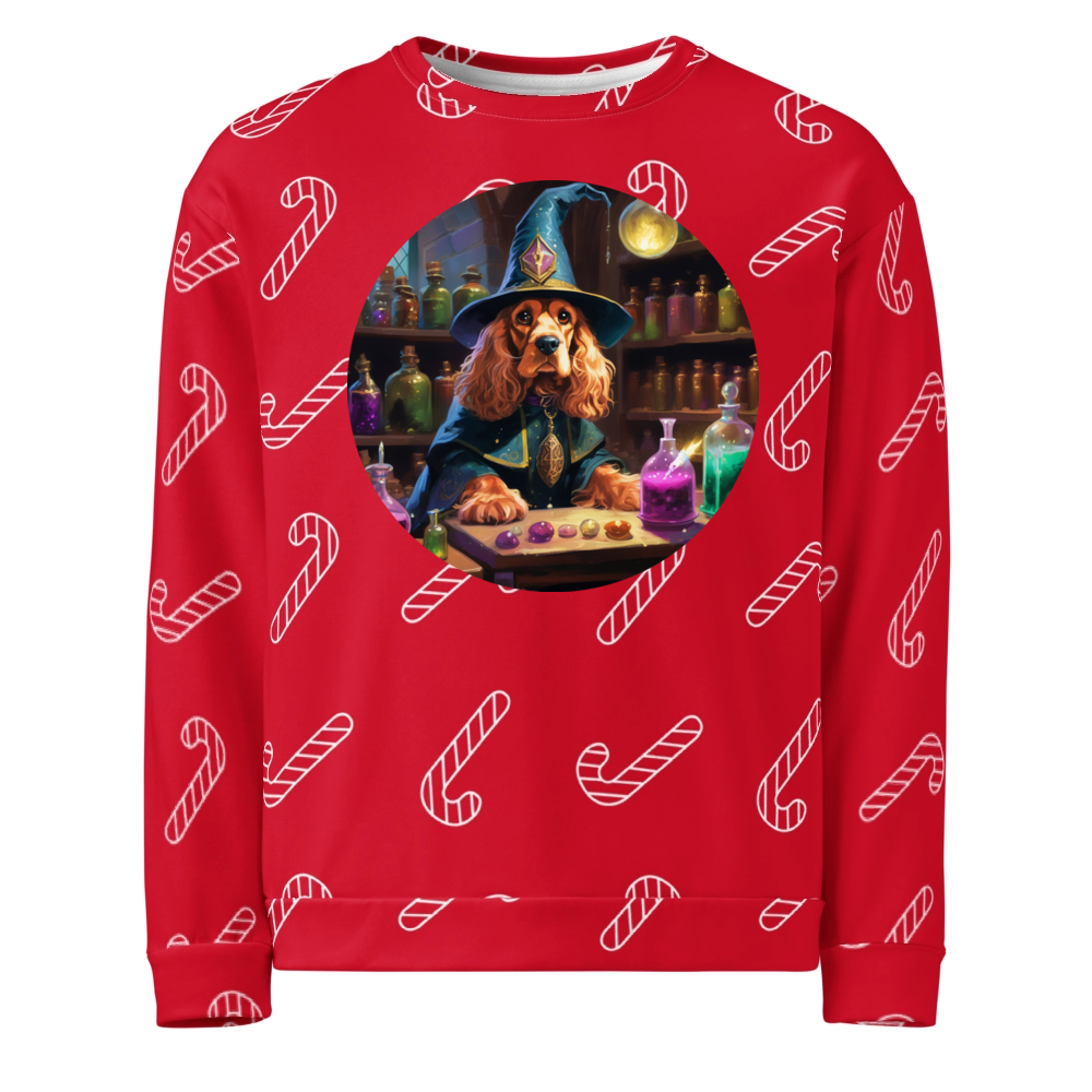 PugMug Custom Cocker Spaniel Ugly Christmas Sweatshirt