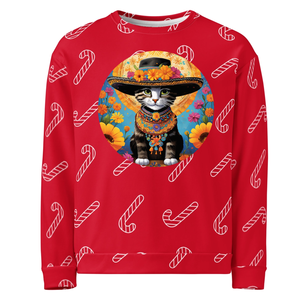 PugMug Custom Tabby Companion Cat Ugly Christmas Sweatshirt