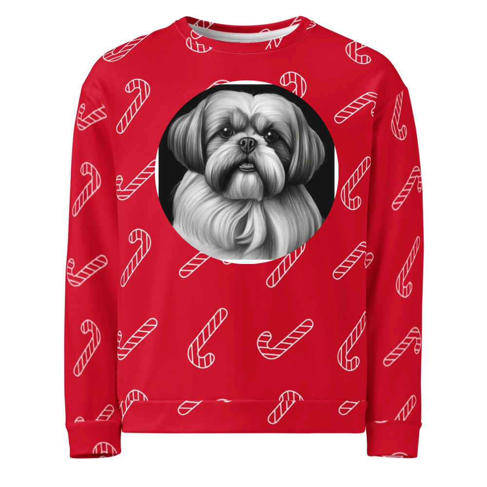 PugMug Custom Shih Tzu Ugly Christmas Sweatshirt