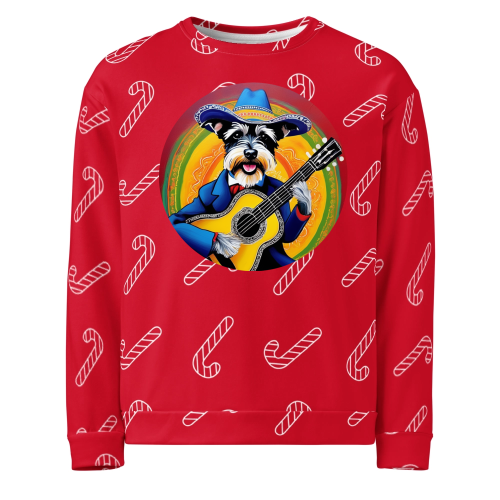 PugMug Custom Miniature Schnauzer Ugly Christmas Sweatshirt