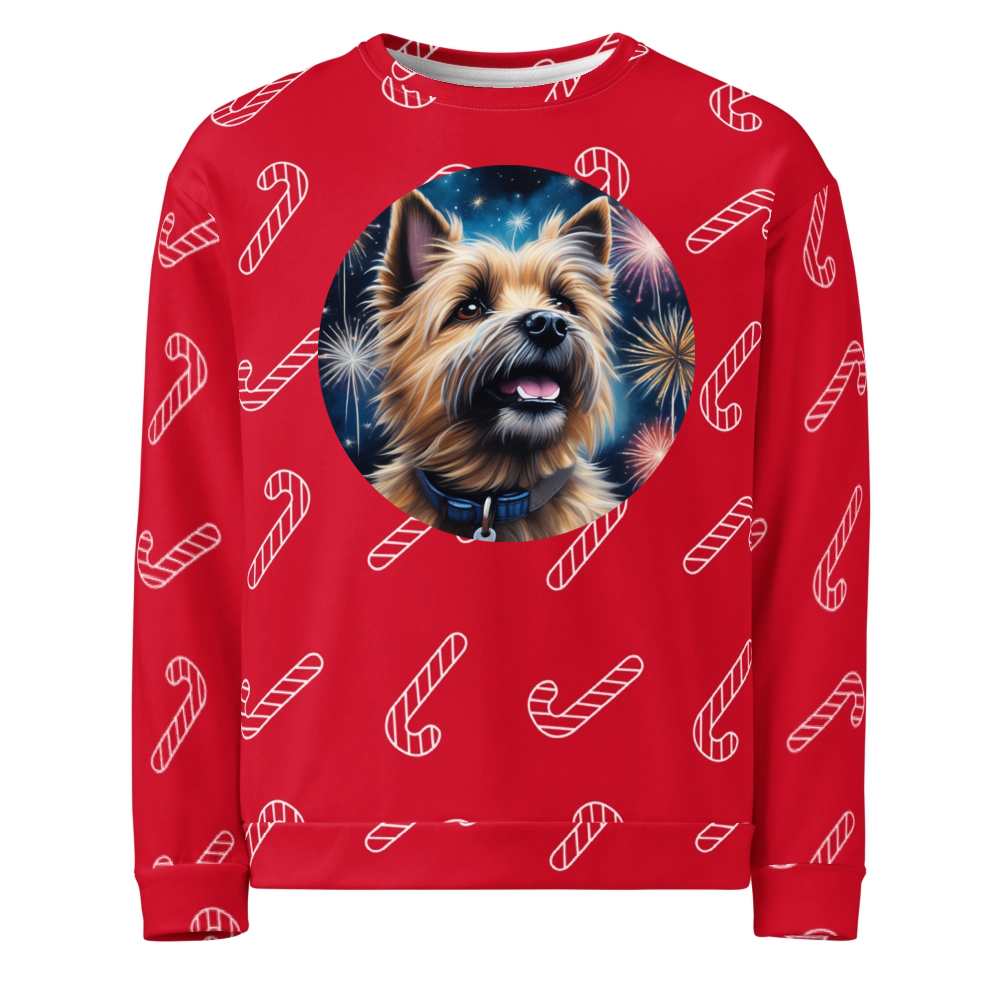 PugMug Custom Cairn Terrier Ugly Christmas Sweatshirt