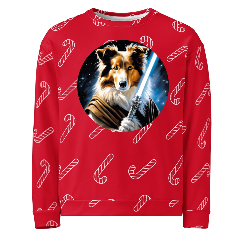 PugMug Custom Collie Ugly Christmas Sweatshirt