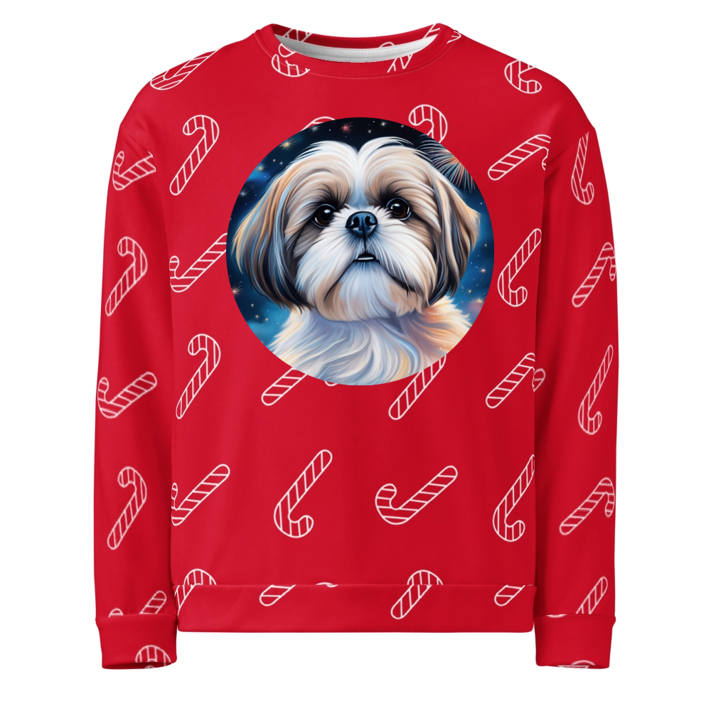 PugMug Custom Shih Tzu Ugly Christmas Sweatshirt