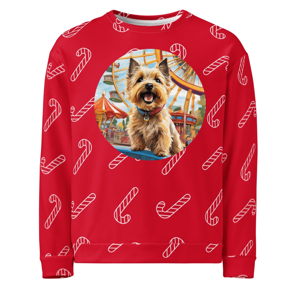 PugMug Custom Cairn Terrier Ugly Christmas Sweatshirt