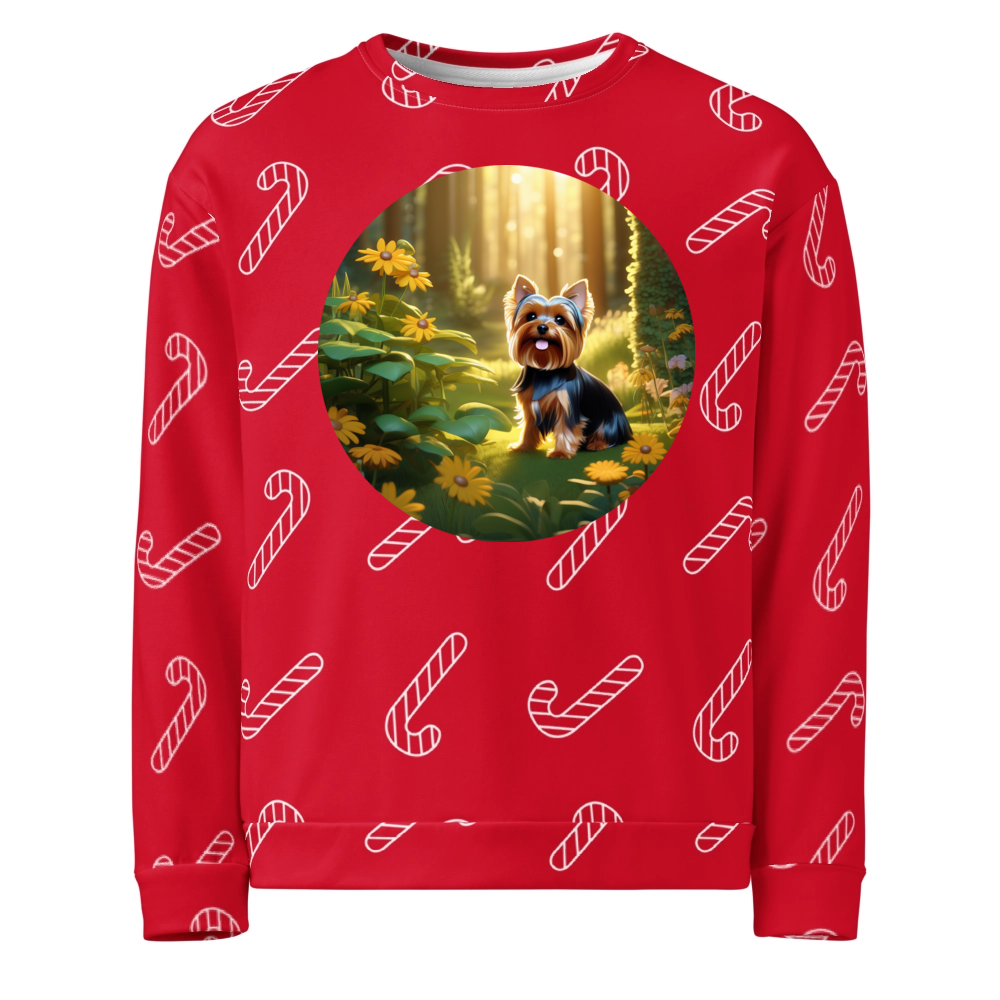 PugMug Custom Yorkshire Terrier Ugly Christmas Sweatshirt