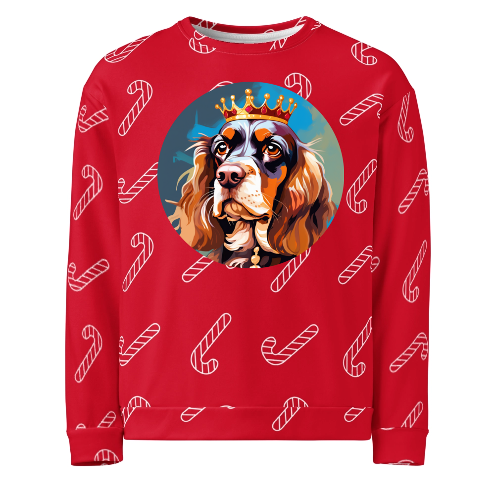 PugMug Custom English Cocker Spaniel Ugly Christmas Sweatshirt