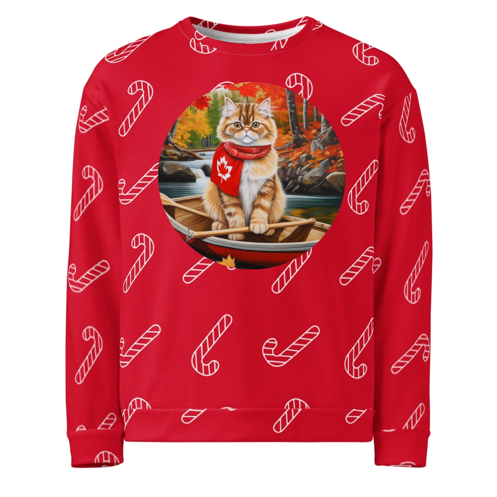 PugMug Custom Tabby Persian Cat Ugly Christmas Sweatshirt