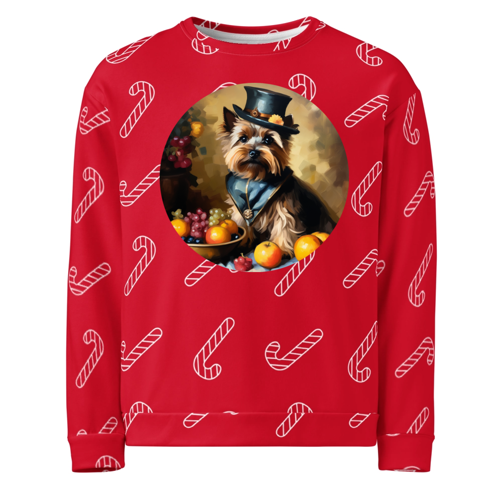 PugMug Custom Cairn Terrier Ugly Christmas Sweatshirt