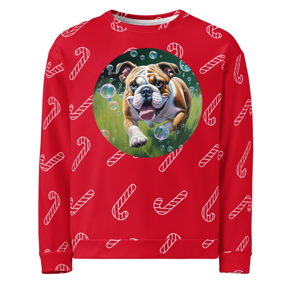 PugMug Custom Bulldog Ugly Christmas Sweatshirt