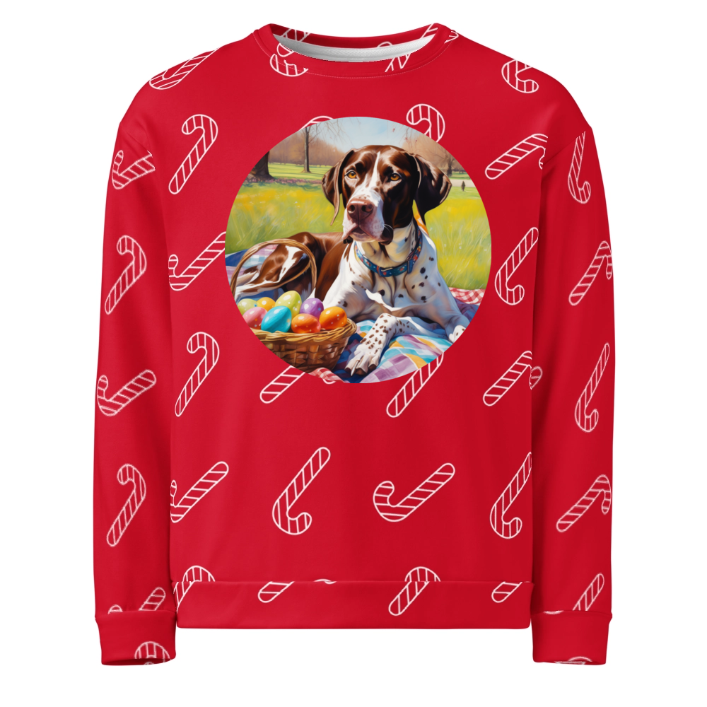 PugMug Custom Pointer Dog Ugly Christmas Sweatshirt