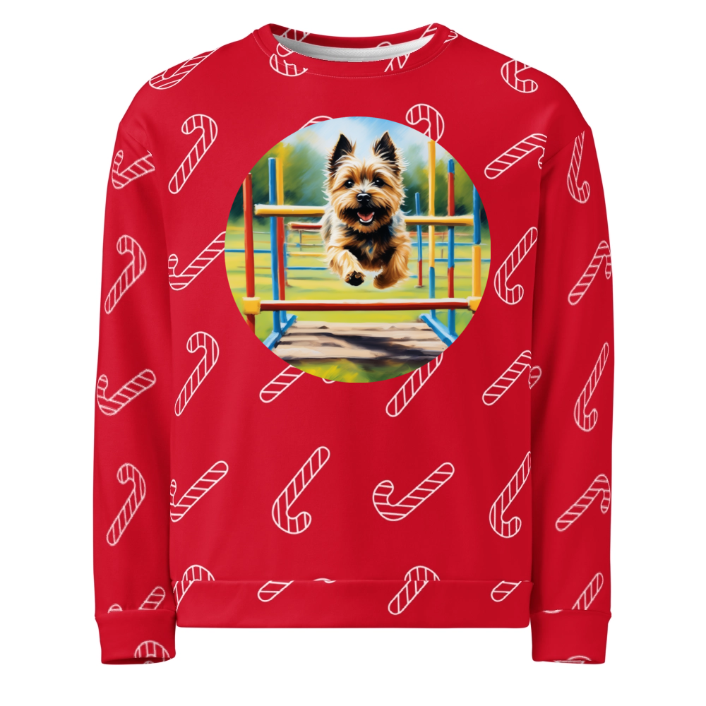 PugMug Custom Cairn Terrier Ugly Christmas Sweatshirt
