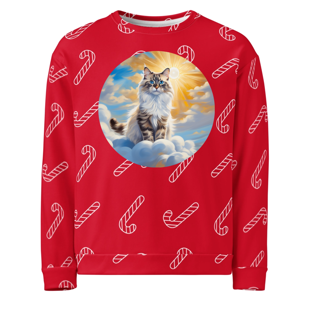 PugMug Custom Tabby Ragdoll Cat Ugly Christmas Sweatshirt