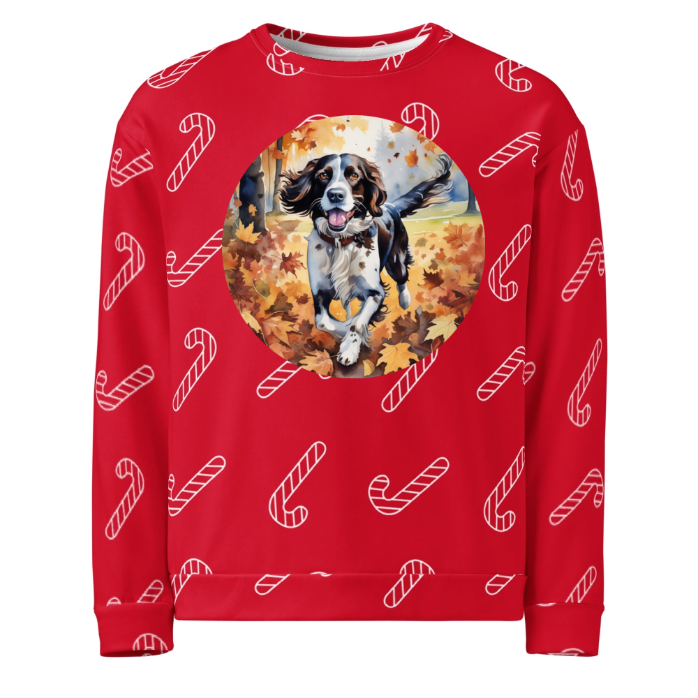 PugMug Custom English Springer Spaniel Ugly Christmas Sweatshirt