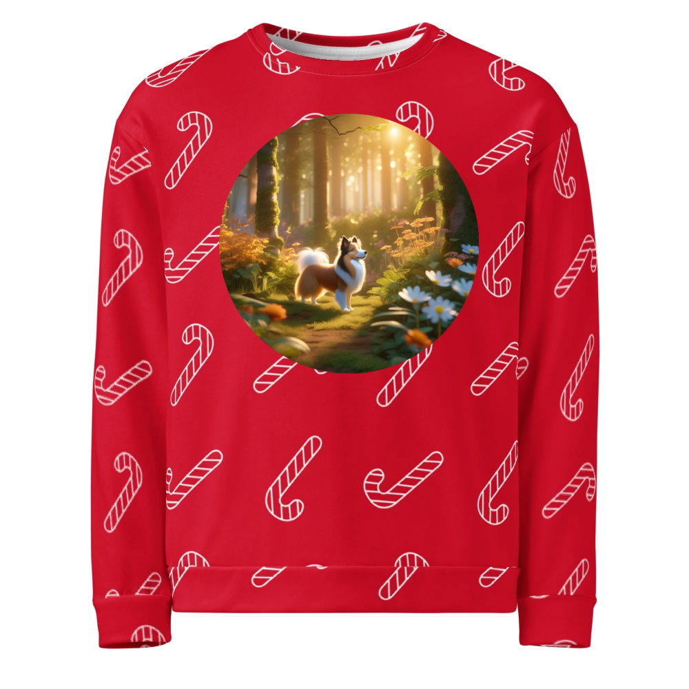 PugMug Custom Shetland Sheepdog Ugly Christmas Sweatshirt