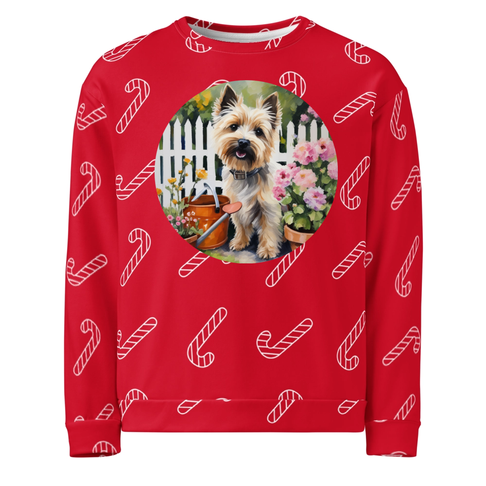 PugMug Custom Cairn Terrier Ugly Christmas Sweatshirt