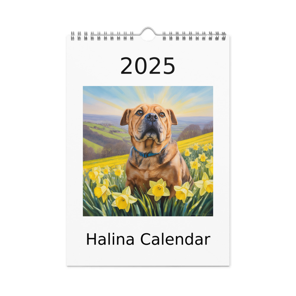 PugMug Custom Halina Wall Calendar (2026)