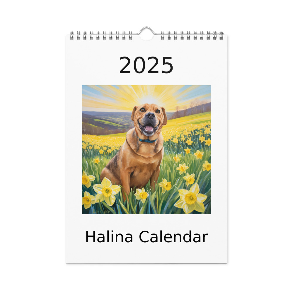 PugMug Custom Halina Wall Calendar (2026)