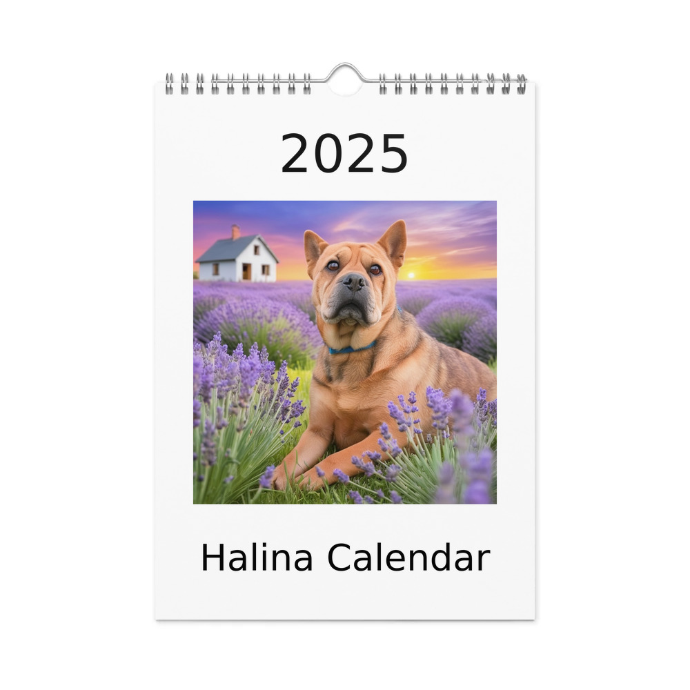 PugMug Custom Halina Wall Calendar (2026)