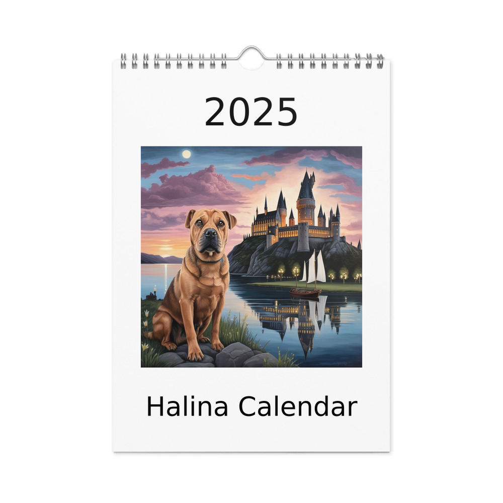 PugMug Custom Halina Wall Calendar (2026)