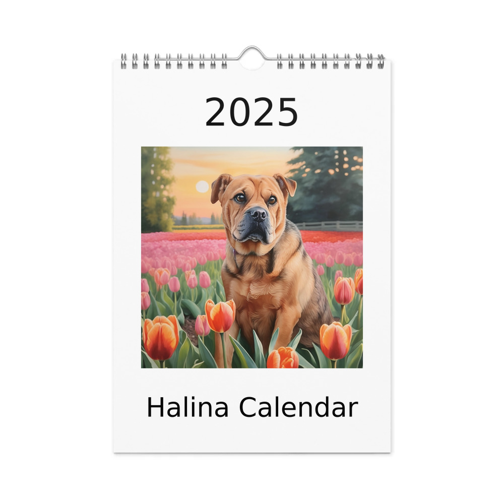 PugMug Custom Halina Wall Calendar (2026)