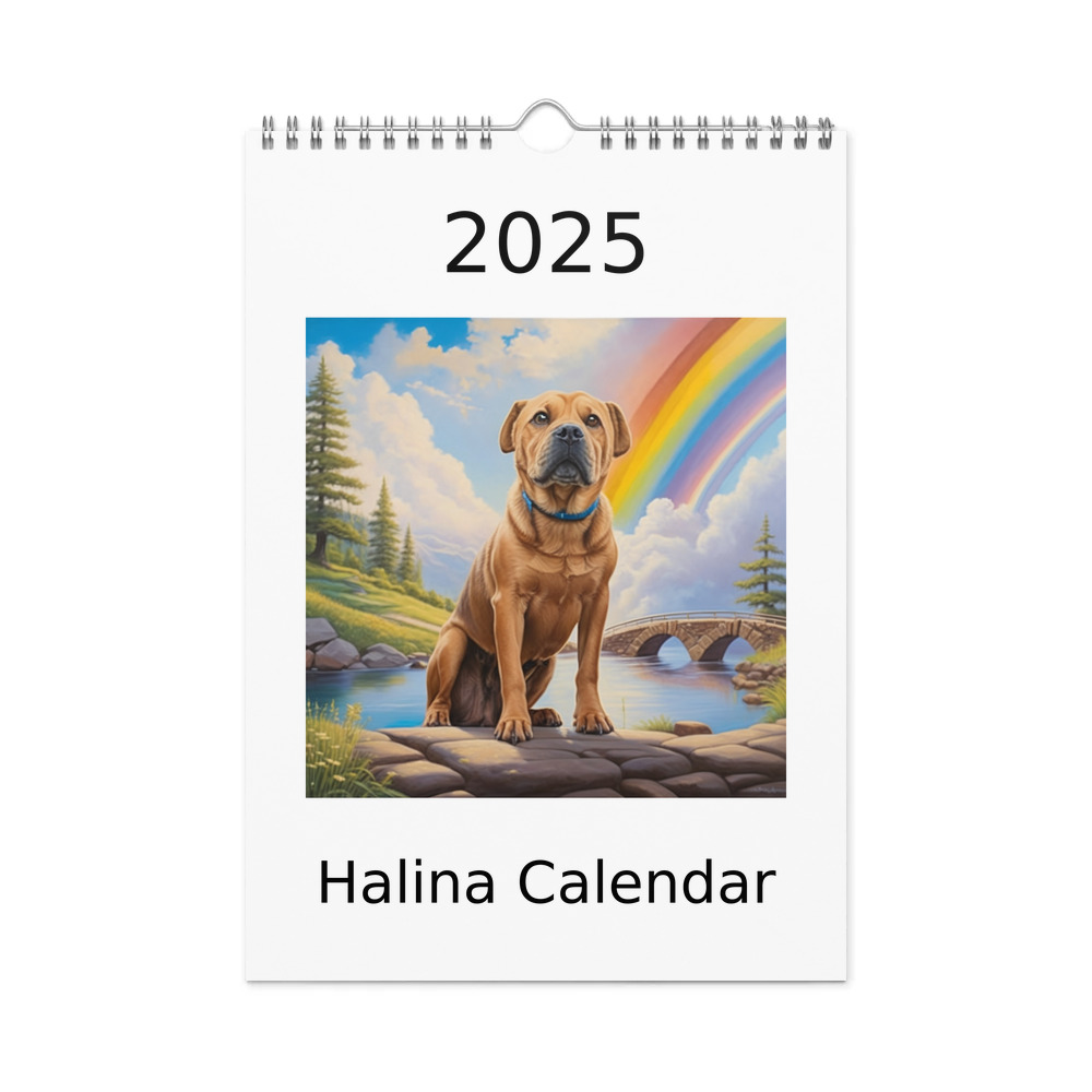 PugMug Custom Halina Wall Calendar (2026)