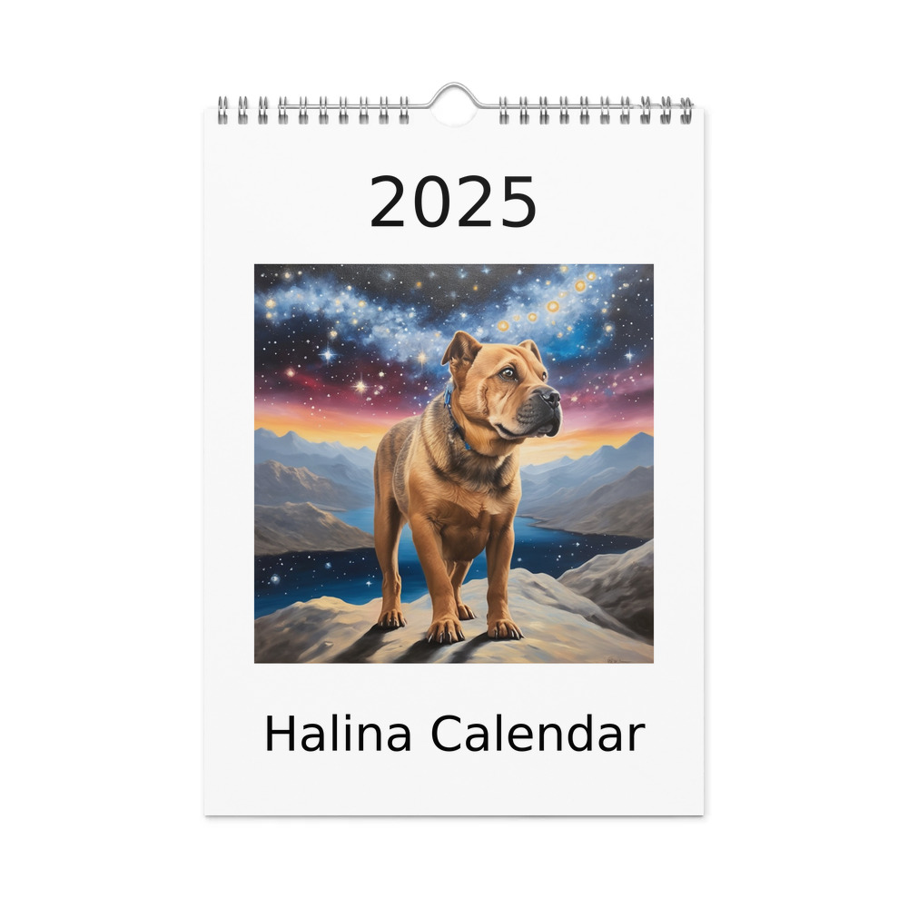 PugMug Custom Halina Wall Calendar (2026)