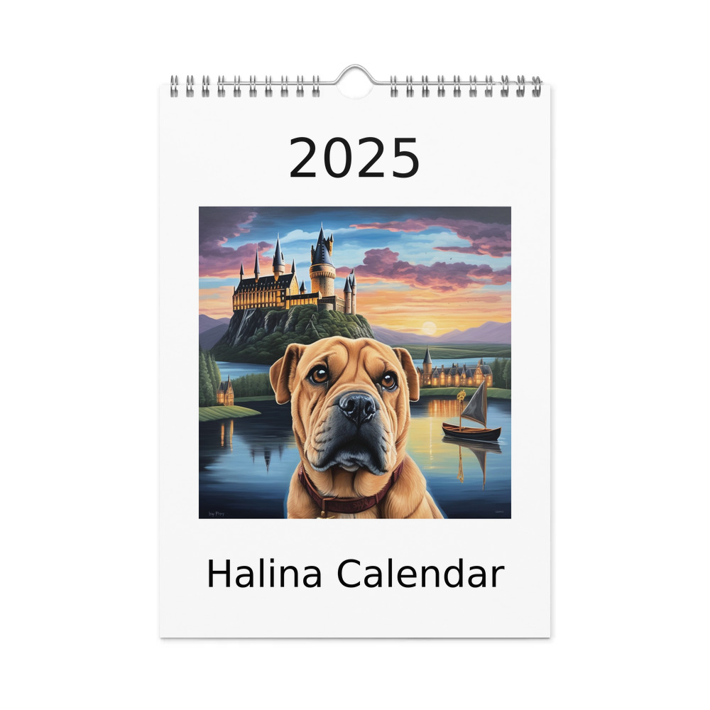 PugMug Custom Halina Wall Calendar (2026)