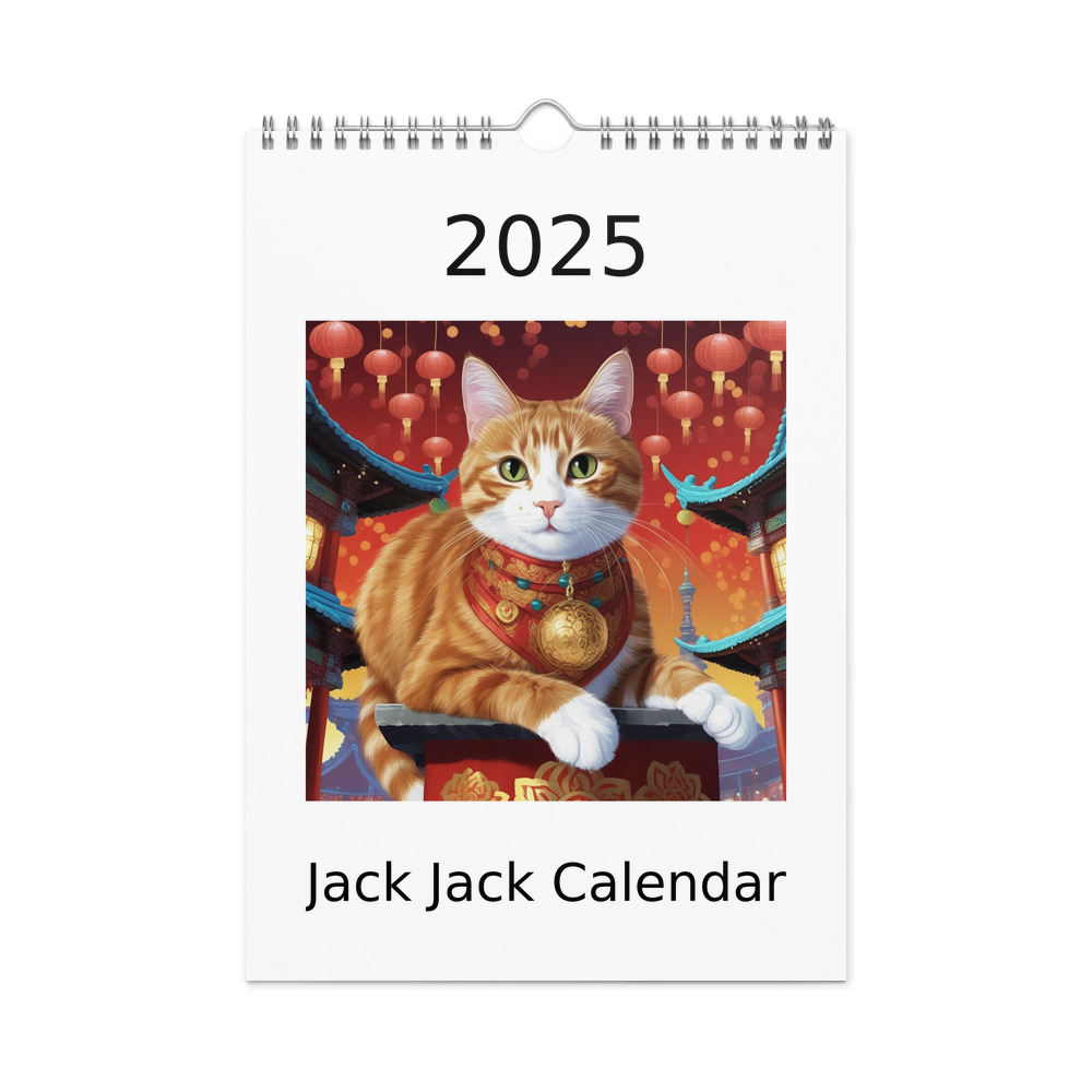 PugMug Custom Jack Jack Wall Calendar (2026)