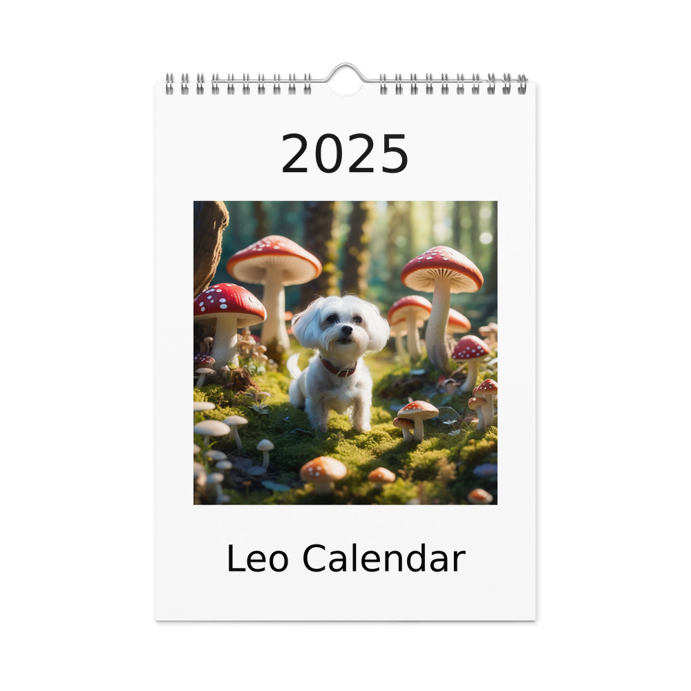 PugMug Custom Leo Wall Calendar (2026)
