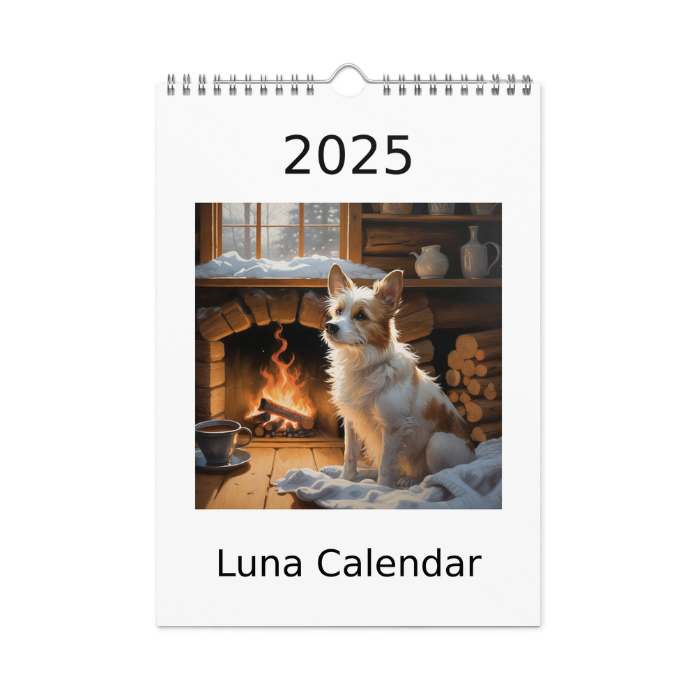 PugMug Custom Luna Wall Calendar (2026)