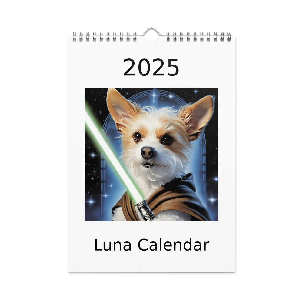 PugMug Custom Luna Wall Calendar (2026)