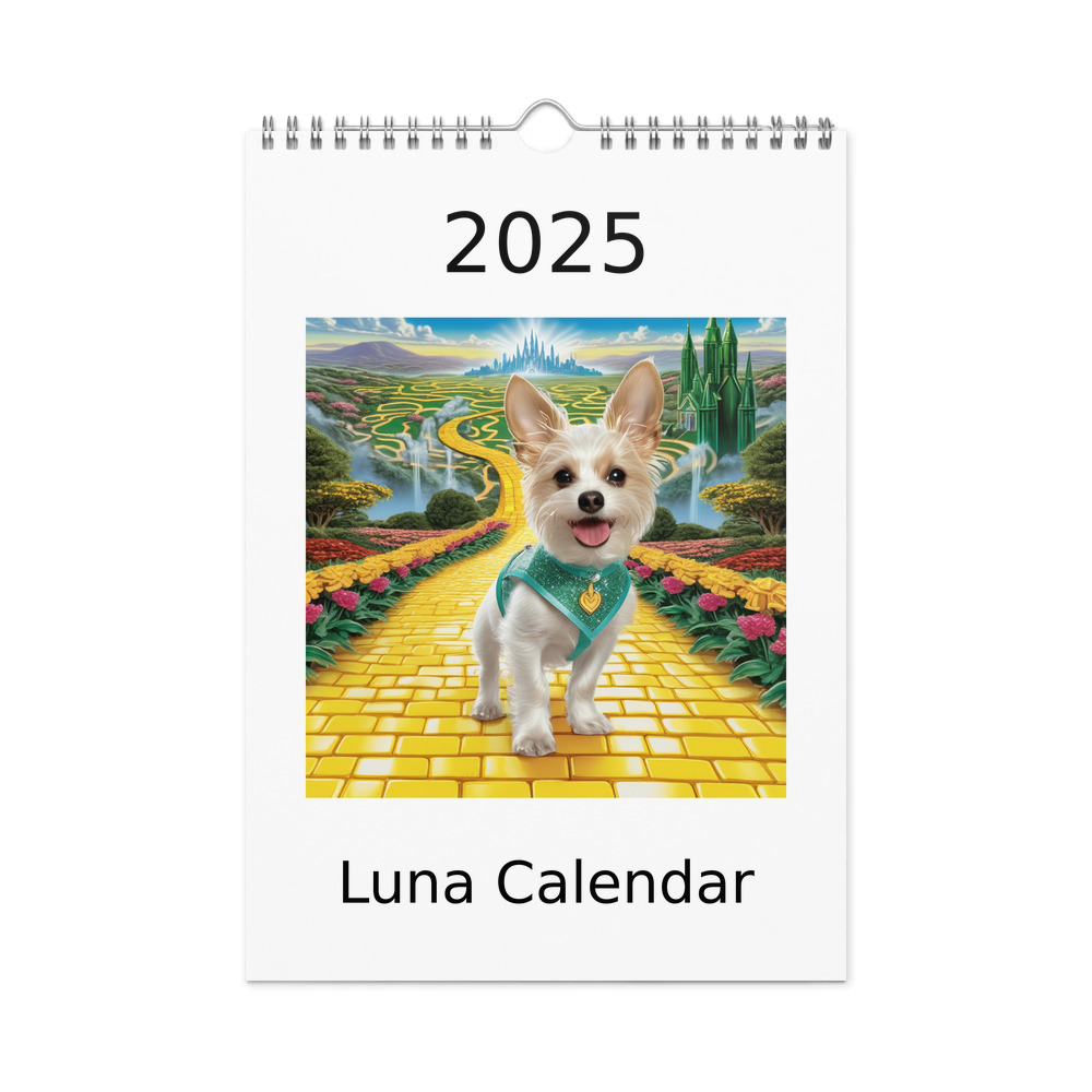 PugMug Custom Luna Wall Calendar (2026)
