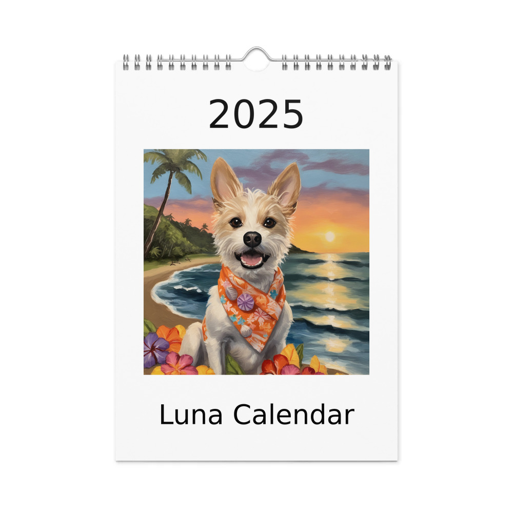 PugMug Custom Luna Wall Calendar (2026)