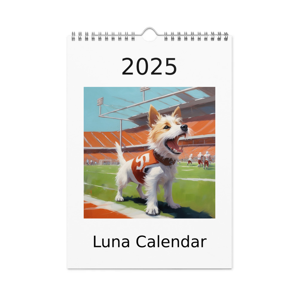 PugMug Custom Luna Wall Calendar (2026)