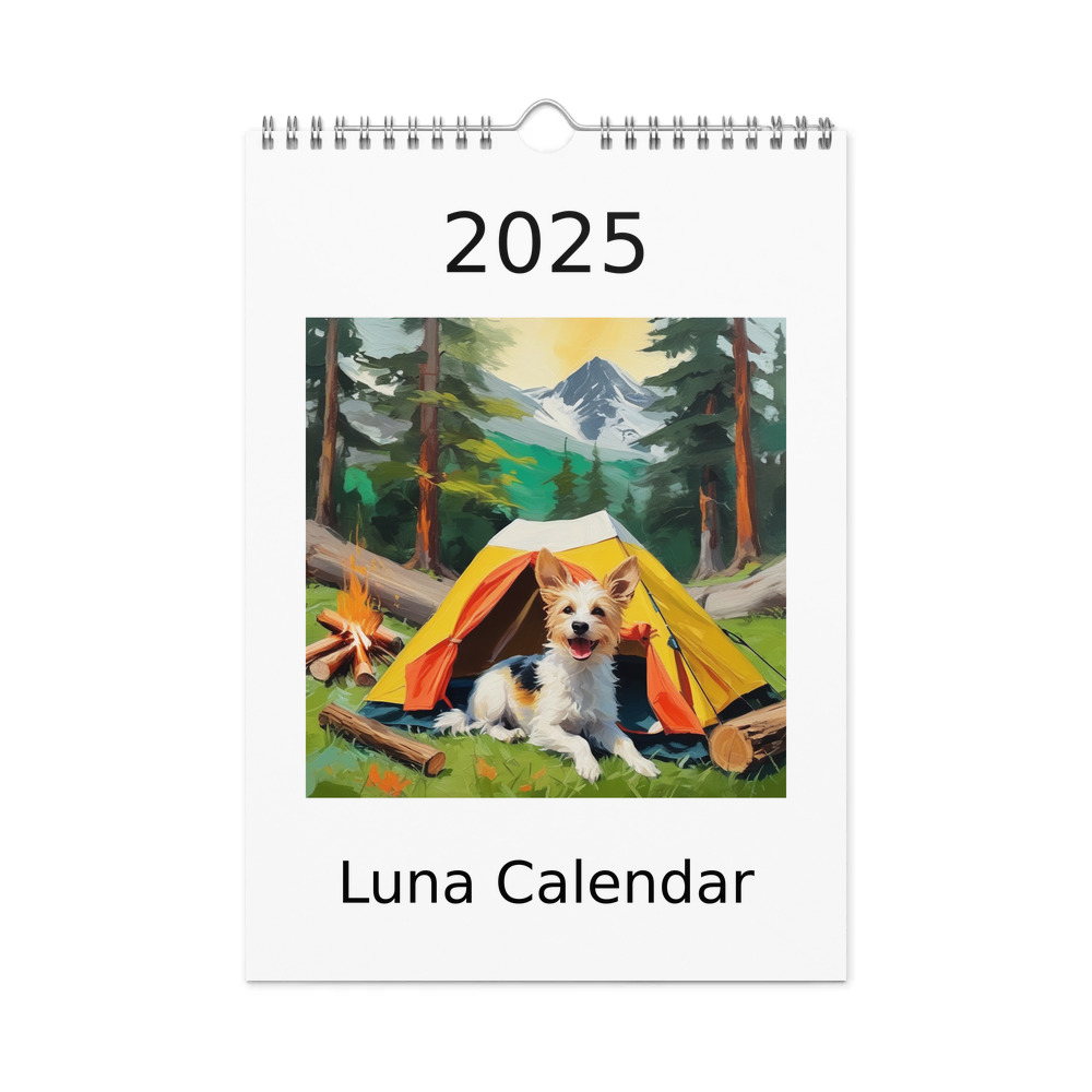 PugMug Custom Luna Wall Calendar (2026)