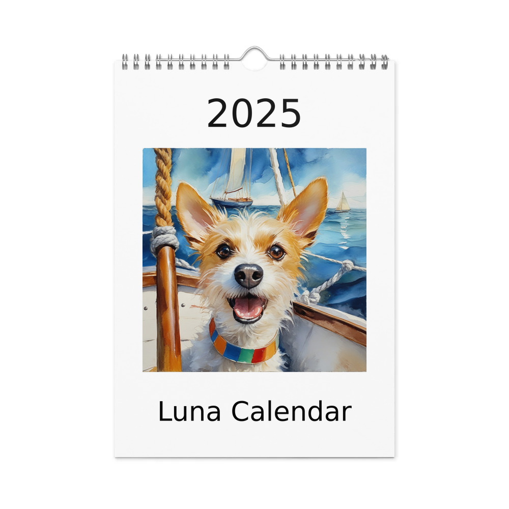 PugMug Custom Luna Wall Calendar (2026)