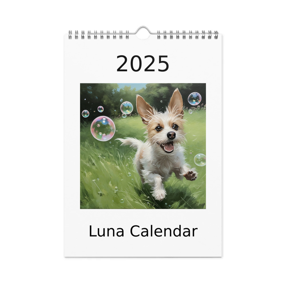 PugMug Custom Luna Wall Calendar (2026)