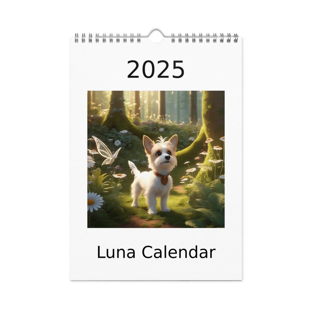 PugMug Custom Luna Wall Calendar (2026)