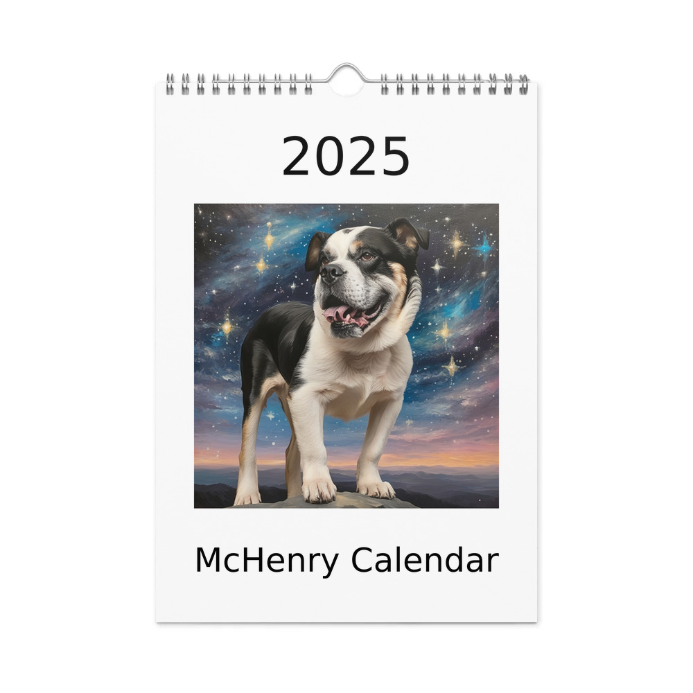 PugMug Custom McHenry Wall Calendar (2026)
