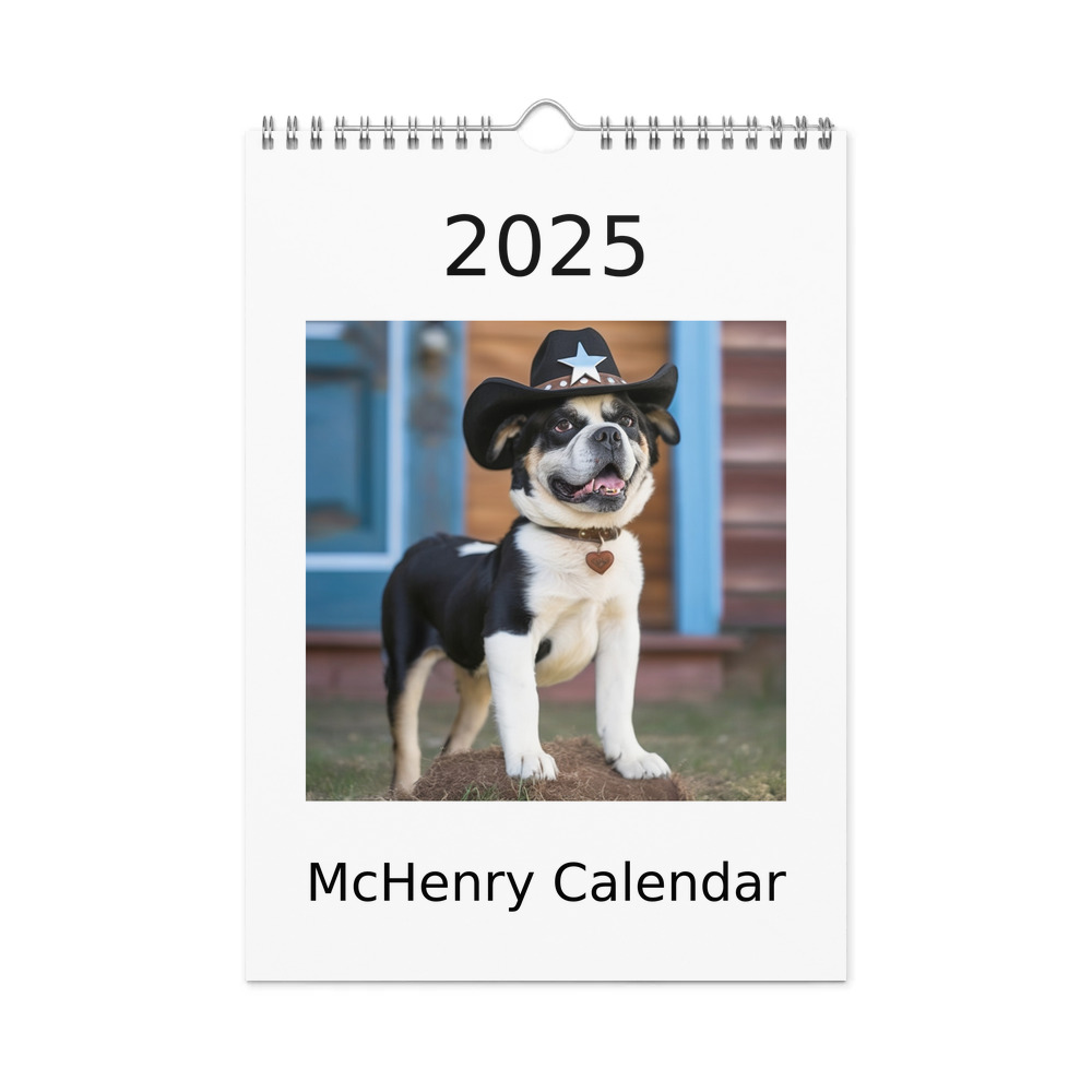 PugMug Custom McHenry Wall Calendar (2026)