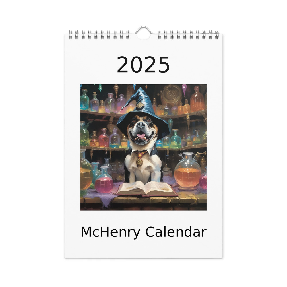 PugMug Custom McHenry Wall Calendar (2026)