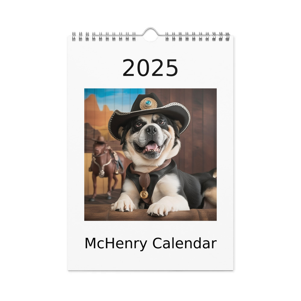 PugMug Custom McHenry Wall Calendar (2026)