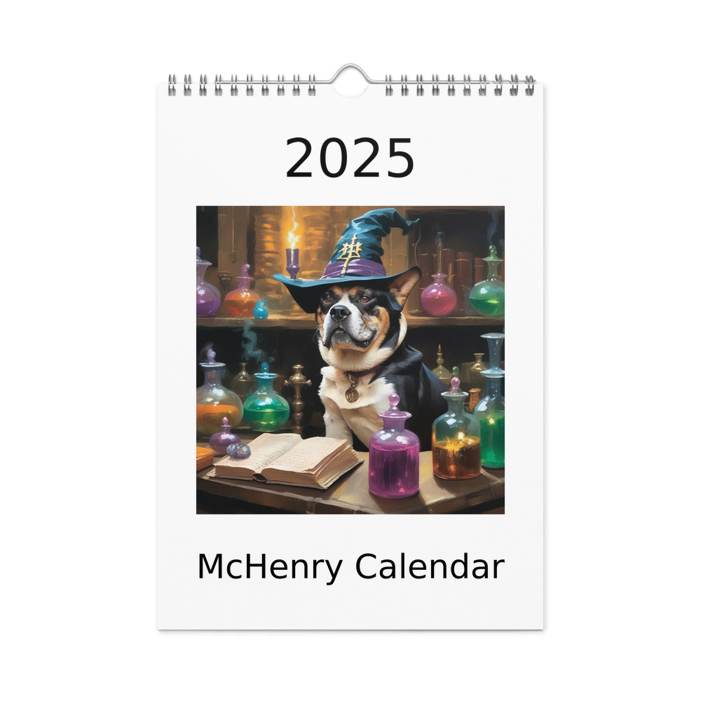 PugMug Custom McHenry Wall Calendar (2026)