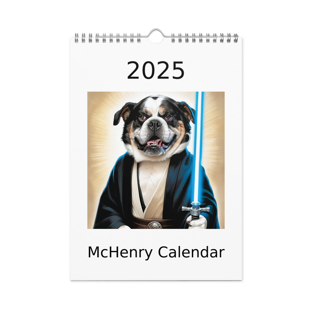 PugMug Custom McHenry Wall Calendar (2026)