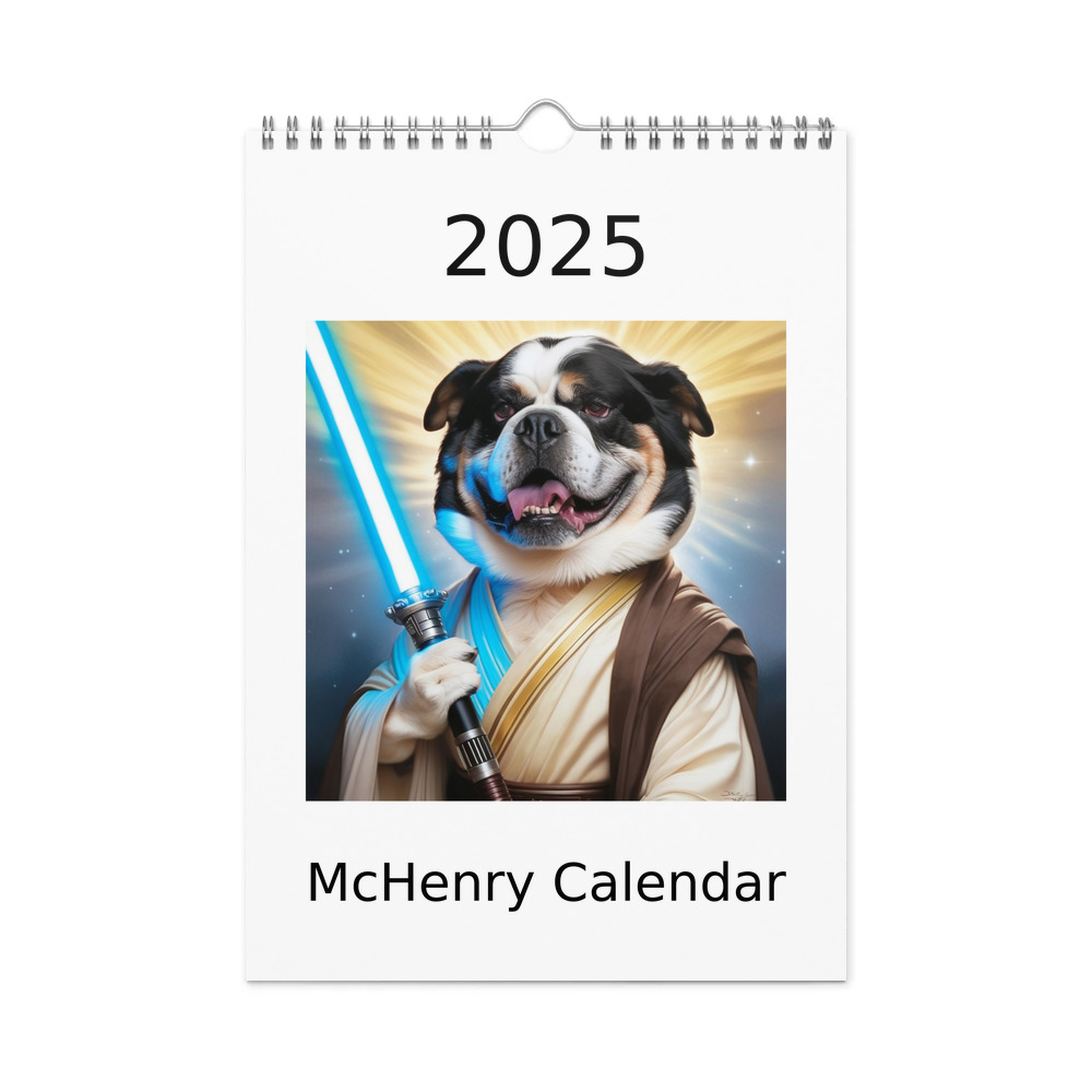 PugMug Custom McHenry Wall Calendar (2026)