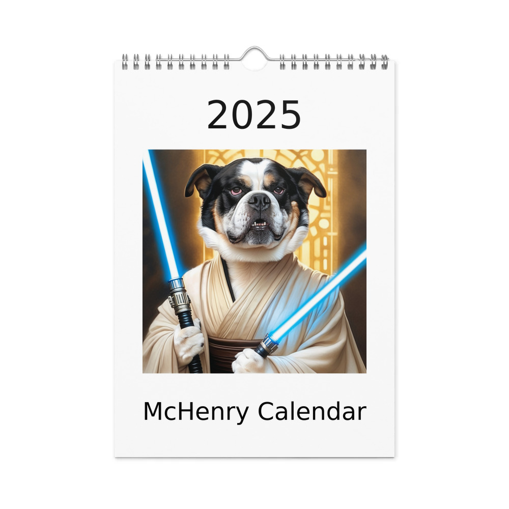 PugMug Custom McHenry Wall Calendar (2026)